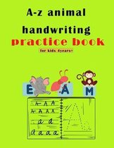 A-Z animals handwriting practice book for kids 4years +