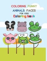 coloring funny animals faces For kids