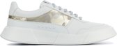 Premium Basics Sneakers Dames - Lage sneakers / Damesschoenen - Leer - PBD01     -  Wit combi - Maat 40