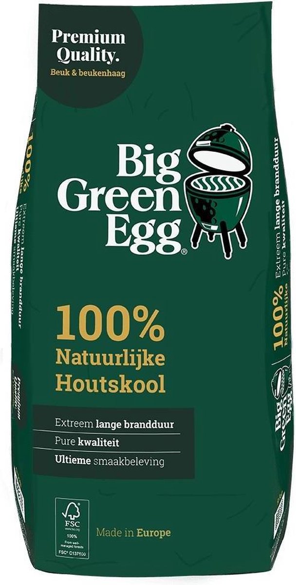 Big Green Egg Premium Natural Houtskool 9 kg