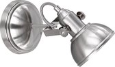 LED Plafondspot - Trinon Gini - E14 Fitting - 1-lichts - Rond - Mat Nikkel - Aluminium