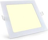 LED Downlight Slim - Igna - Inbouw Vierkant 6W - Warm Wit 3000K - Mat Wit - 115mm