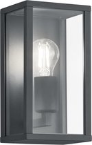 LED Tuinverlichting - Tuinlamp - Trinon Garinola - Wand - E27 Fitting - Mat Zwart - Aluminium