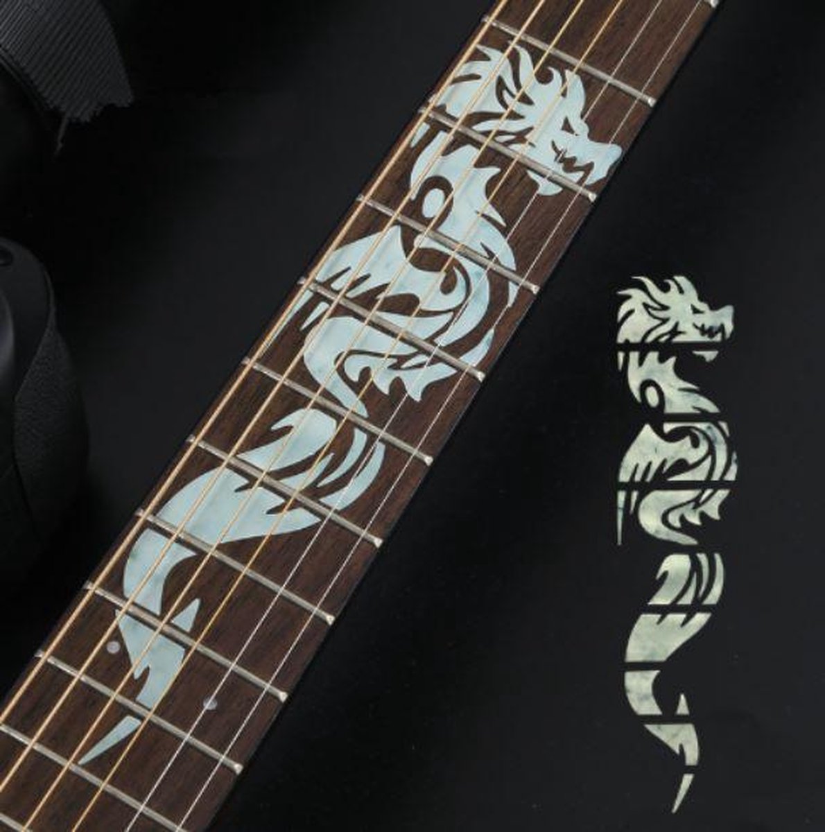 Guitar Sticker - Magnolia Inlay Sticker Sticker | Removable Stickers, Musical Instruments Decorations, Inlay Sticker for Guitar Headstock Guitar Sticker - Magnolia Inlay Sticker Sticker | Removable Stickers, Musical Instruments Decorations, Inlay Sticker for Guitar Headstock