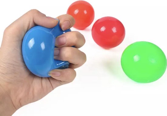Without lemons | Fidget Sticky balls | globbles balls |TikTok Trend 2020-2021 || Fidget toys pakket | set van 4 ballen | Tiktok balls | Glow in the dark balls |Musthave |Stressbal | Stress Verminderend | Jongens/Meisjes speelgoed - Without lemon