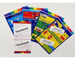 Medisch rekenen hulpkaarten A5-formaat (combi-set A,B,C en D) & Formulekaart. [ Formules Medisch Rekenen] - [ Formulekaart] - [Metriek] - [ Oplossingen] - [ IE] - [ mg/ml] - [ Procenten] - [ Infuus] - [ Zuurstof] - [ Verdunningen]