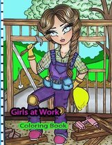 Girls at Work Coloring Book