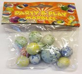 Party & Play Marbles knikkers 4 zakjes diverse knikkers