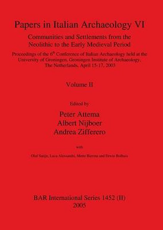 Papers in Italian Archaeology VI - cover