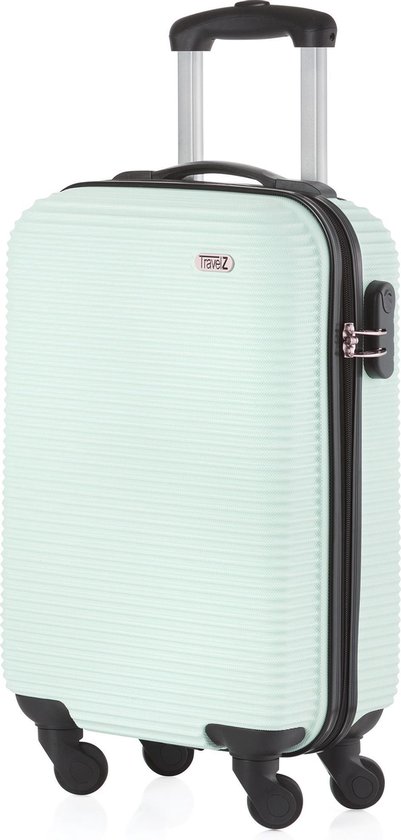 TravelZ Horizon Handbagagekoffer - 54cm Handbagage Trolley met gevoerde binnenkant - Mint