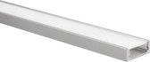 LED strip profiel Felita aluminium extra laag 1m inclusief melkwitte afdekkap