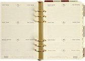 Memory system A5 Week crème calendarium 2021 (van der Spek)