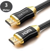 SAMTECH HDMI naar HDMI Kabel - Full / Ultra HD 60Hz - Tv / Playstation 4 / 5 / Xbox / Laptop - 3 Meter