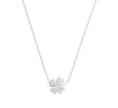 Nana Dames Ketting Collier klaver 1,3 mm 40 + 5 cm-zilver 925