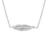 Nana Dames Ketting Collier veer 1,8 mm 40,5 + 3 cm-zilver 925