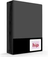 HIP Hoeslaken Satijn Antraciet-Lits-jumeaux (180x200 cm)