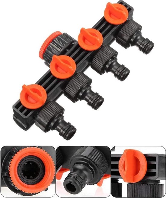gotyou 4 weg Tuinslang Splitter Outdoor Slang Connector Waterbuis, Outdoor Slang...