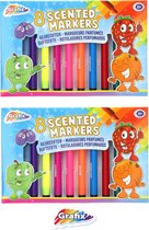Markeerstiften - Geurstiften - Set - 2 Doosjes - 16 stuks - Scented Markers - 5+ - Van Grafix