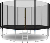 Trampoline met 5 Poten - Intern veiligheidsnet + Ladder - 366 cm