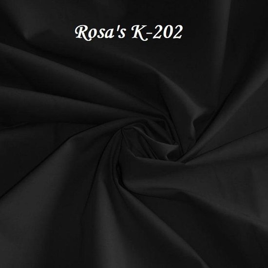 rijk zoom vaak Katoenstof stof zwart GEEN stretch, Voor het maken kleding, Mondkapjes,...  | bol.com