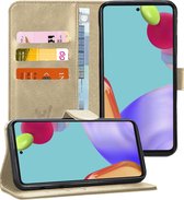 Samsung Galaxy A52 Hoesje - Book Case Leer Wallet - Goud