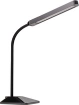 Easeware Verstelbare LED bureaulamp - Dimbaar en met USB-Oplaadpoort - Wit en Warm licht - Flexibel - Zwart