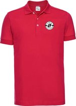 FitProWear Slim-Fit Polo Heren - Rood - Maat XXL/2XL - Poloshirt - Sportpolo - Slim Fit Polo - Slim-Fit Poloshirt - T-Shirt - Katoen polo - Polo -  Getailleerde polo heren - Getail