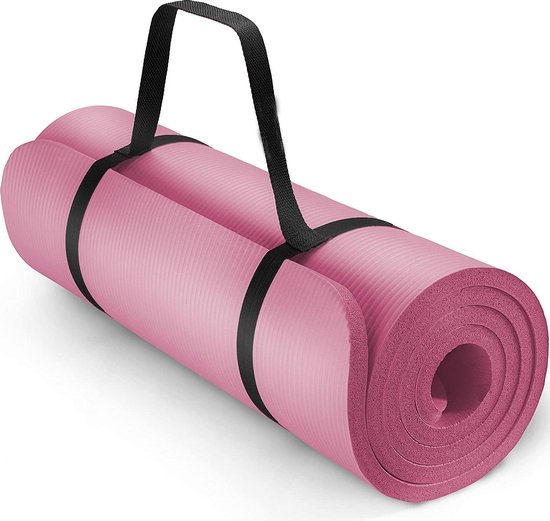 Sens Design Fitness mat XL - Yogamat - 190x100x1.5 cm - Roze | bol.com