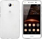 Hoesje CoolSkin3T - Telefoonhoesje voor Huawei Y5 II/Y6 II Compact - Transparant wit