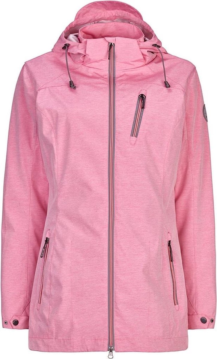 Killtec Veste Softshell Femme - Déperlante, Coupe-vent, Capuche Amovible (Sans PFC)