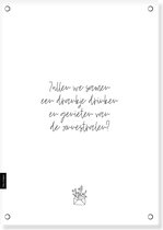 Tuinposter | Zullen we samen.. | 60x85 cm | Buitenposter | Creations of Happiness