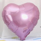 Hartvormige roze folie ballonnen 7 stuks, Valentijnsdag, liefde,