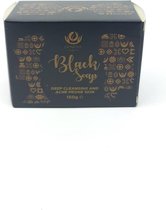 BLACK SOAP FOR DEEP CLEANSING 150G_100% Puur, biologisch, natuurlijk, veganistisch, fair trade gecertificeerd