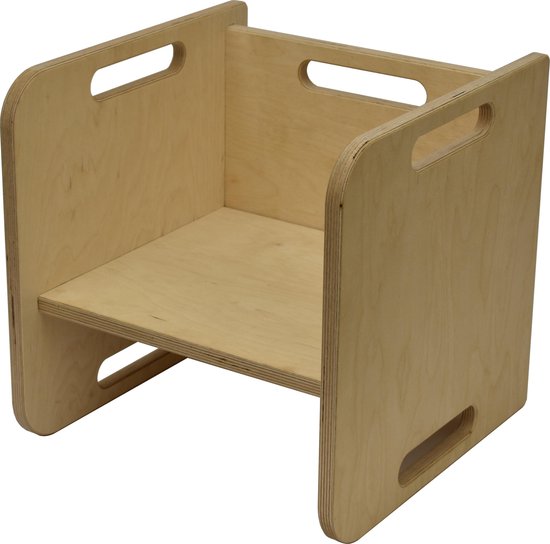 Kubus stoel - Kinderstoel 1-7 jaar - Van Aaken Design - Gemaakt Nederland - -... | bol.com