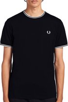 Fred Perry Fred Perry Twin Tipped T-shirt - Mannen - lichtblauw - donkerpaars