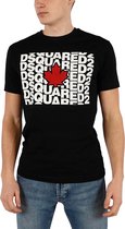 Dsquared2 - Heren Tee SS D2 Sway Tee - Zwart - Maat M