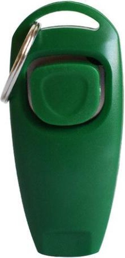 2-in-1 Luxe Clicker & Fluit Voor Huisdiertraining - Blauw - Honden, Puppies & Katten - Inclusief Bevestigingsring