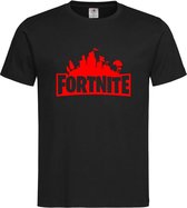 Zwart T shirt met Rood "Fortnite Battle Royal"  print size XL