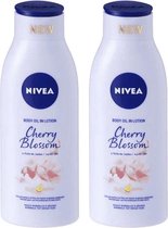 Nivea Body Oil In Lotion Cherry Blossom - DUOPAK - 2 x 400 ml