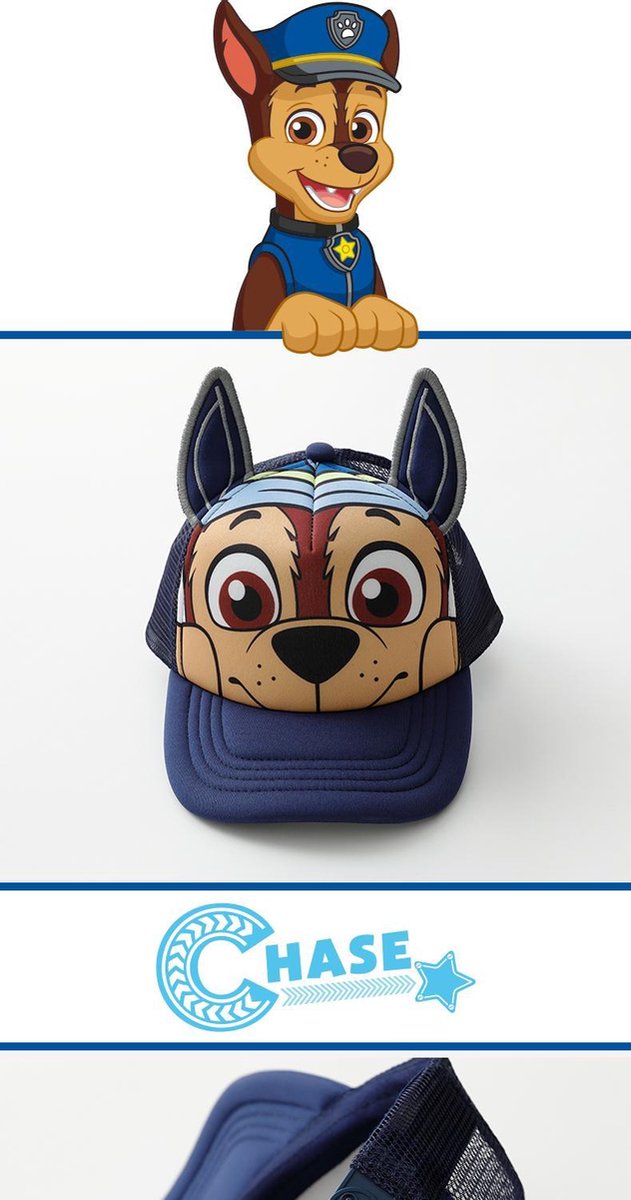 PAW Patrol Baseball Cap Kids Aqua Pups Hoed voor Jongens of Meisjes Veelkleurig One Size