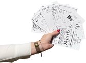 16 stuks wenskaarten | handgemaakte ansichtkaarten set | mix van kaarten | verjaardagskaart | bedankt kaart |