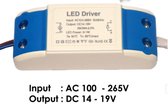 5 W constante stroom LED-voedingsadapterstuurprogramma   AC 240V naar DC-transformator