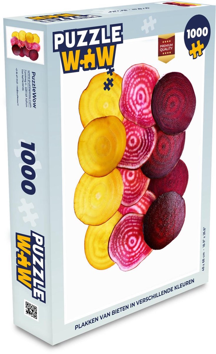 Medaille Geurig Boomgaard Puzzel Plakken van bieten in verschillende kleuren - Legpuzzel - Puzzel  1000 stukjes... | bol.com