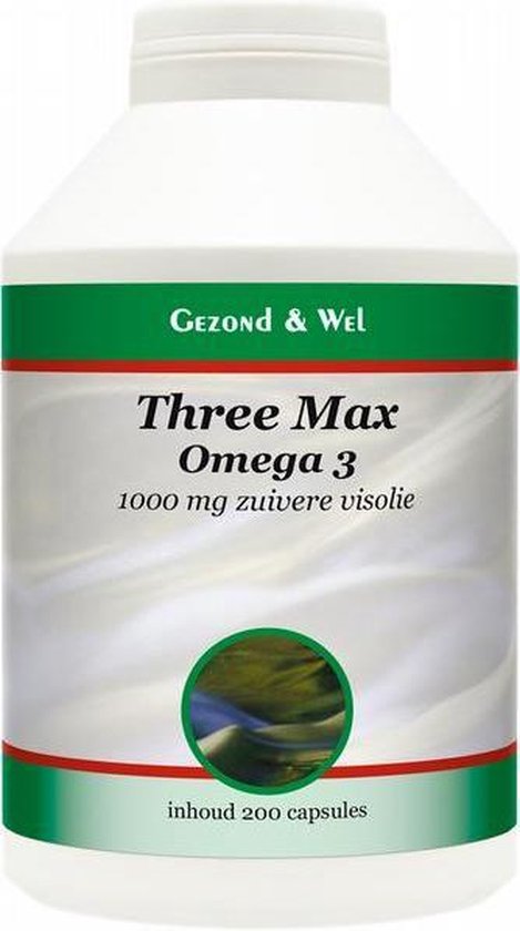 Bol Com G W Three Max Omega 3 1000 Mg Zuivere Visolie 200cp