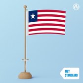 Tafelvlag Liberia 10x15cm | met standaard