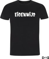 T-shirt | Karaktereigenschappen | Eigenwijs05 - Wit, S, Heren