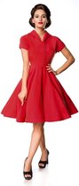 Belsira Swing jurk -XL- Retro Rood