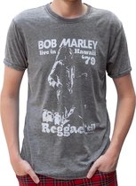 Rockstarz T-shirt Bob Marley "Live in Hawaii" Grijs