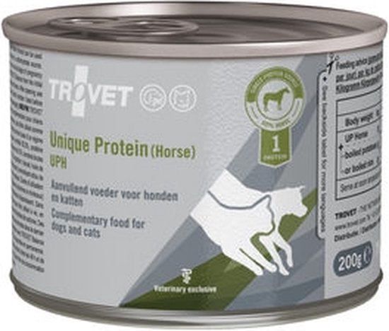 Trovet Unique Protein UPH (Horse) voor hond/kat - 6 x 200 gram