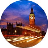 Muurcirkel Big Ben - FootballDesign | Dibond kunststof 50 cm | Wandcirkel Big Ben Londen